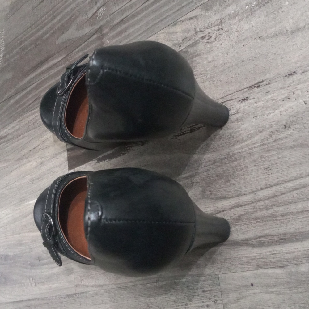Clark's Artisan Black Leather Society Dance Pump Size 7M - Picture 7 of 13